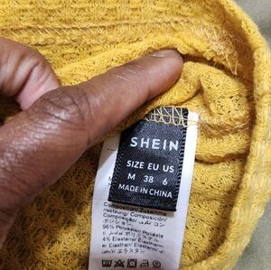 SHEIN Mustard Knit Top
